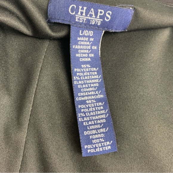 Chaps Black Lace Overlay Dress - Picture 7 of 7